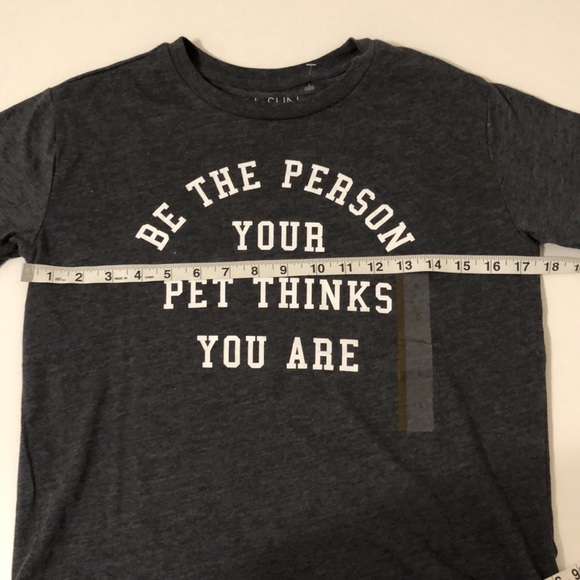 FIFTH SUN Be The Person Your Pet Thinks You Are Grey T-Shirt, Sz Small - Picture 9 of 12